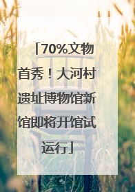 70%文物首秀！大河村遗址博物馆新馆即将开馆试运行